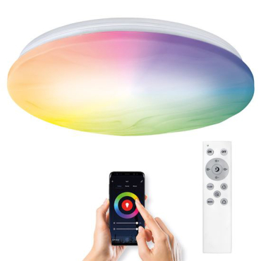 Smart LED-lampe SOLIGHT WAVE WO792 RGB 30W WiFi Tuya