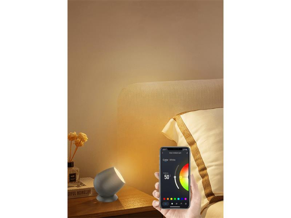 Smart LED-lampe WOOX R5145 WiFi Tuya, styrbar via app, Google Assistant og Amazon Alexa, 2.2W, 210lm