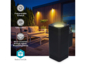 Smart udendørs væglampe NEDIS BTLOW05RGBW Bluetooth Tuya, LED, 25.000 timers levetid, RGB og hvidtoner, App-styring