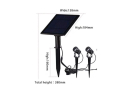 Smart solcellelampe IMMAX NEO 07903L Reflektor WiFi Tuya, RGB, dæmpbar, udendørs