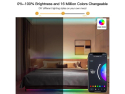 Smart LED strip 12V 40LED/m 24W RGB 5m WiFi Tuya IP65 MOES LED-lysstriben