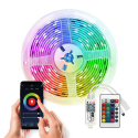 Smart WiFi LED-strip 12V 90LED/m IP65 20W/5m RGB SOLIGHT WM57