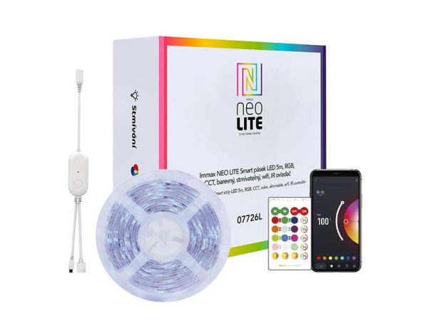 Smart LED strip 12V 24W RGB IP65 5m WiFi Tuya IMMAX NEO 07726L