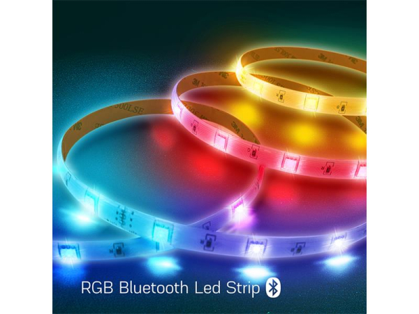 RGB LED strip 24V 30LED/m IP44 12W 5m Bluetooth Tuya NOUS F6