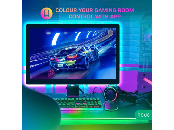 Smart LED strip NOUS F7 5V 20LED/m 5W RGB IP44 2m Bluetooth Tuya