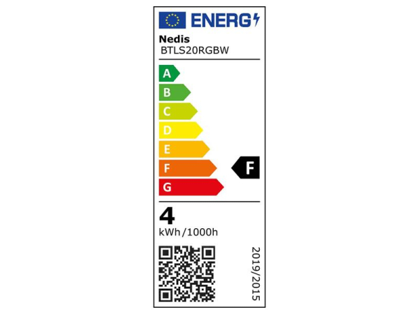 Smart LED strip 5V 60LED/m IP20 4W RGB 2m Bluetooth Tuya til TV NEDIS BTLS20RGBW