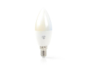 Smart WiFi-pære LED E14 4.5W hvid NEDIS WIFILW13WTE14 Tuya