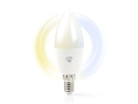Smart LED-pære E14 4.9W hvid med WiFi Tuya NEDIS WIFILRW10E14
