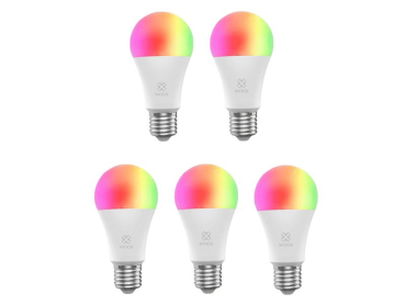 Smart LED-pære E27 10W RGB CCT 5-pak WOOX R9074 WiFi Tuya