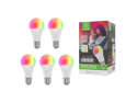 Smart LED-pære E27 10W RGB CCT 5-pak WOOX R9074 WiFi Tuya