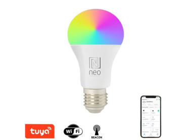 Smart LED-pære E27 14W RGB+CCT IMMAX NEO Lite 07794L WiFi Tuya