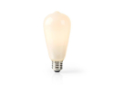 Smart WiFi LED-pære E27 5W varm hvid NEDIS WIFILF11WTST64 SmartLife
