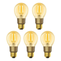 Smart LED-pære E27 6W varmhvid WOOX R9078/5pakke WiFi Tuya sæt 5 stk
