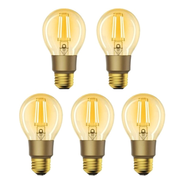 Smart LED-pære E27 6W varmhvid WOOX R9078/5pakke WiFi Tuya sæt 5 stk