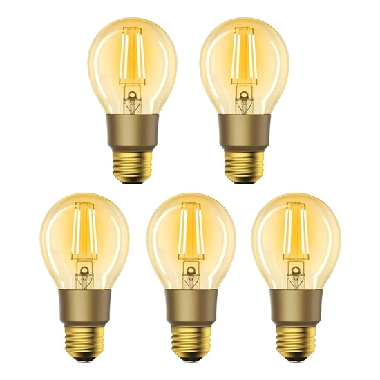 Smart LED-pære E27 6W varmhvid WOOX R9078/5pakke WiFi Tuya sæt 5 stk