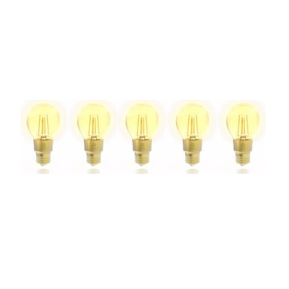 Smart LED-pære E27 6W varmhvid WOOX R9078/5pakke WiFi Tuya sæt 5 stk