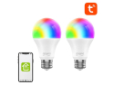 Smart LED-pære E27 8W RGB GOSUND WB4 WiFi Tuya sæt med 2 stk
