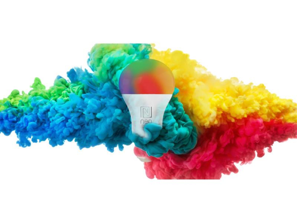 Smart LED-pære E27 9W RGBW IMMAX NEO 07712C WiFi Tuya sæt med 3