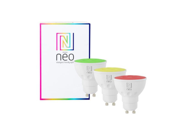 Smart LED-pære GU10 4.8W RGB+CCT 2700K-6500K IMMAX NEO 07777C ZigBee Tuya sæt med 3
