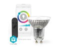 Smart LED-pære GU10 4.9W RGB med WiFi Tuya NEDIS WIFILRC10GU10