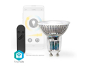 Smart LED-pære GU10 4.9W hvid med WiFi Tuya NEDIS WIFILRW10GU10