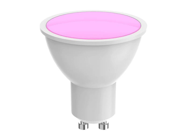 Smart LED-pære GU10 5.5W RGB CCT 2-pak WOOX R9076 WiFi Tuya, fjernbetjening inkluderet