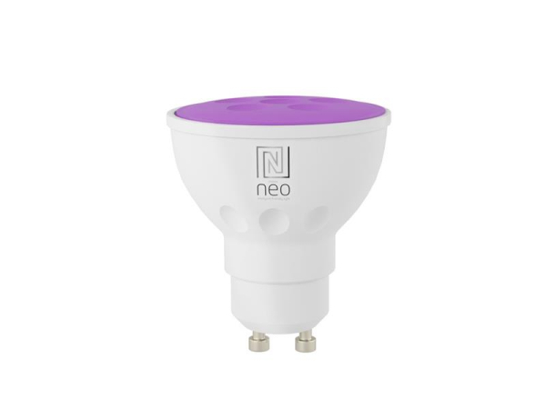 Smart LED-pære GU10 6W RGB+CCT IMMAX NEO 07724C WiFi Tuya sæt med 3