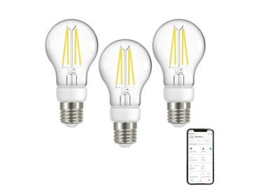 Smart LED-filamentpære E27 7W IMMAX NEO 07713C WiFi Tuya sæt med 3