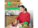 Smart WiFi-stik NOUS A1/2pakke Tuya, Kompatibel med Alexa og Google Home, Energi Overvågning, 3450W, 220-240V
