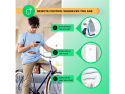 Smart WiFi-stik NOUS A1/2pakke Tuya, Kompatibel med Alexa og Google Home, Energi Overvågning, 3450W, 220-240V