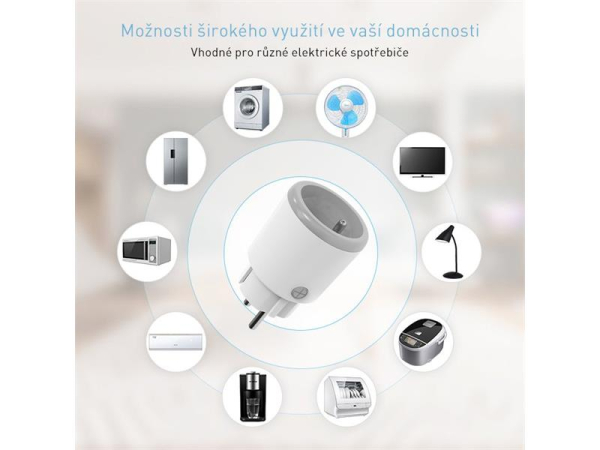 Smart stikkontakt CELTEC A2-C WiFi Tuya med energiforbrugsmåling