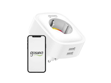 Smart stikkontakt SP112 GOSUND WiFi Tuya 1 stk med EU-stik og USB