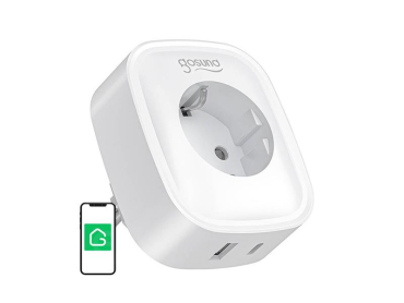 Smart stikkontakt GOSUND SP6 med Bluetooth, WiFi og hurtigopladning USB-C 20W 1stk