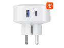 Smart stikkontakt GOSUND SP6 med Bluetooth, WiFi og hurtigopladning USB-C 20W 1stk