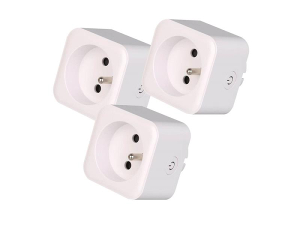 Smart stik IMMAX NEO 07762C WiFi Tuya sæt med 3 stk