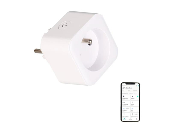 Smart stik IMMAX NEO 07786L ZigBee Tuya, hvid, AC 230V, 3680W, 16A