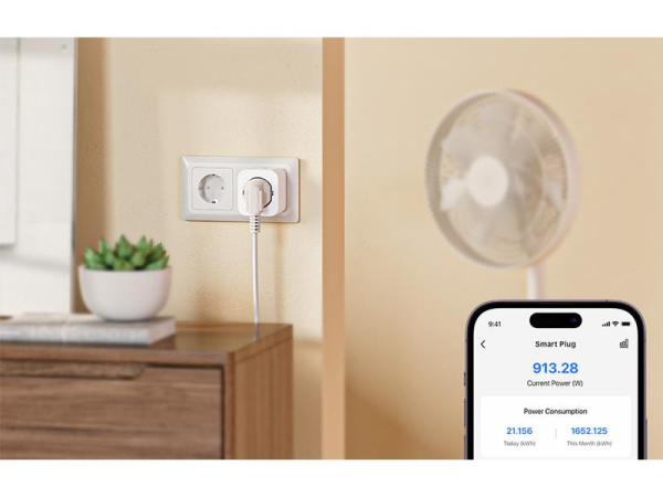 Smart WiFi-stik MEROSS MSS305-EU med energiovervågning