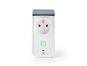 Smart WiFi-stikdåse NEDIS WIFIPO120EWT til udendørs brug, kompatibel med SmartLife og Tuya, IP44