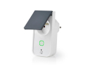 Smart WiFi-stikdåse NEDIS WIFIPO120EWT til udendørs brug, kompatibel med SmartLife og Tuya, IP44