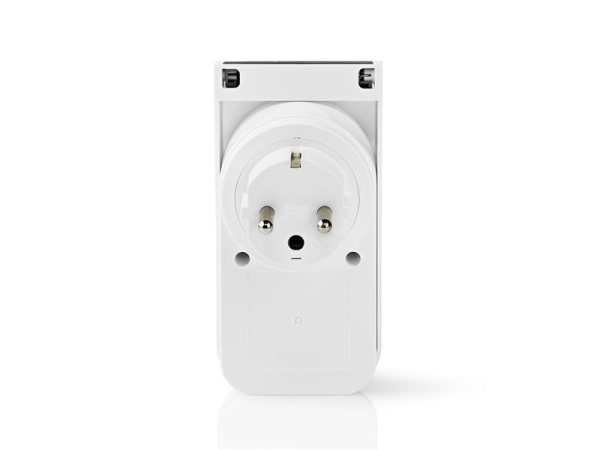 Smart WiFi-stikdåse NEDIS WIFIPO120FWT til udendørs brug, IP44, 3680W, 16A