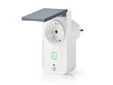 Smart WiFi-stikdåse NEDIS WIFIPO120FWT til udendørs brug, IP44, 3680W, 16A