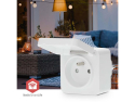 Smart stik NEDIS ZBPO130EWT ZigBee Tuya - Styr haveudstyr via smartphone, stemmekontrol, timer, strømmåler, hvid