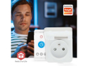 Smart stik NEDIS ZBPO130EWT ZigBee Tuya - Styr haveudstyr via smartphone, stemmekontrol, timer, strømmåler, hvid