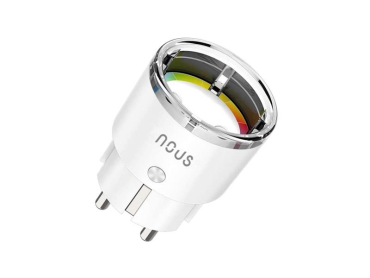 Smart stikkontakt NOUS A1Z ZigBee Tuya, energiovervågning, 3680W, 16A