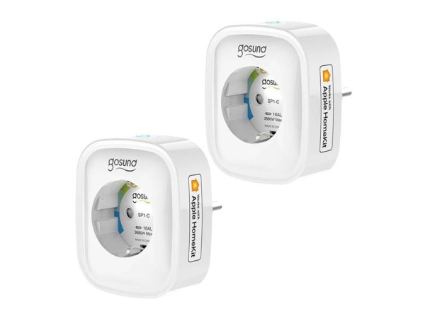 Smart stik sæt GOSUND SP1-H WiFi HomeKit 2 stk