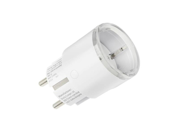 Smart stikkontakt Shelly Plug S MTR Gen3 WiFi med energiovervågning og Matter-standard