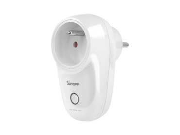 Smart stikkontakt SONOFF S26R2TPE-FR WiFi 16A fjernstyring via app og stemmekommandoer
