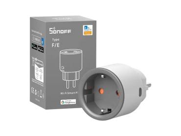 Smart WiFi-stikdåse SONOFF S60TPF, fjernstyring via eWeLink, 16 A, stemmestyring