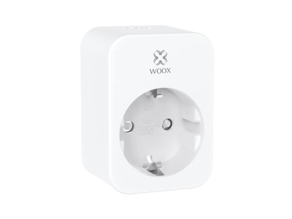 Smart stikkontakt WOOX R6118 WiFi Tuya med forbrugsovervågning og stemmestyring