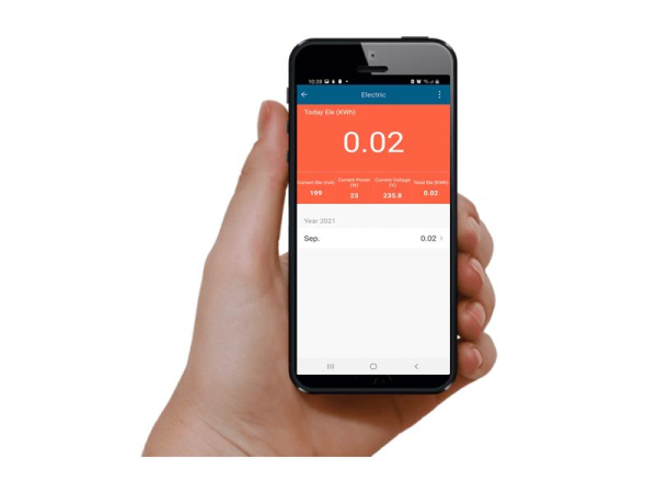 Smart stikkontakt WOOX R6118 WiFi Tuya med forbrugsovervågning og stemmestyring